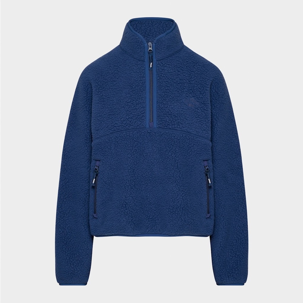 TNA Navy Fleece 1/2 Zip Sweater